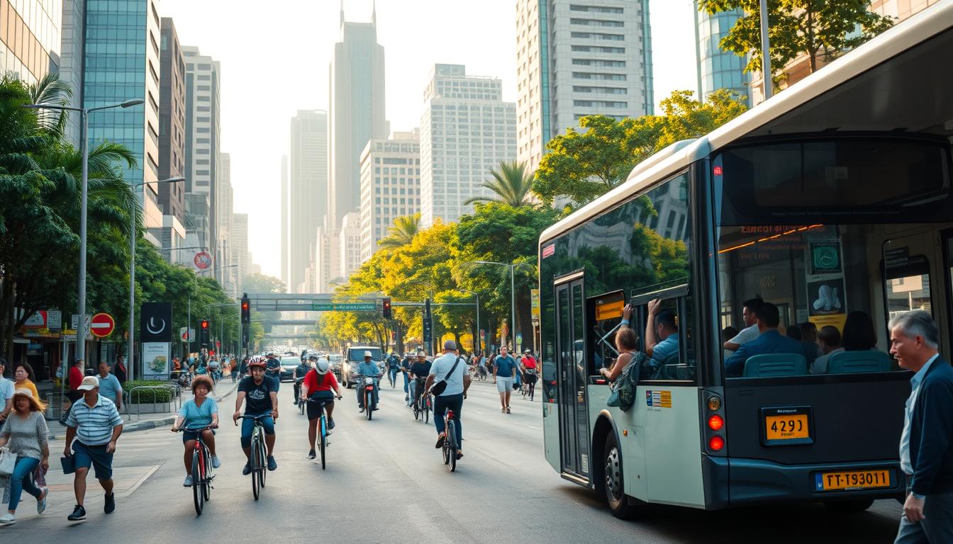 penggunaan transportasi publik