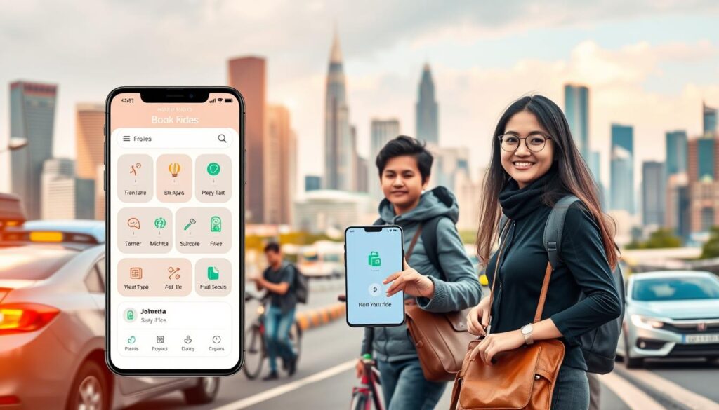 aplikasi ride-sharing