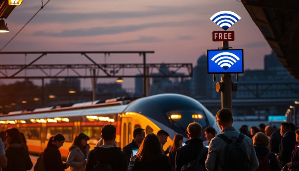 layanan wifi gratis di kereta api