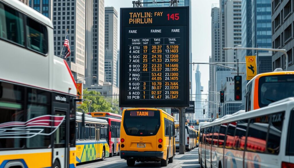 perbandingan tarif transportasi umum