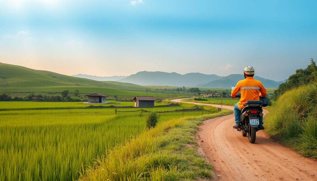 layanan transportasi online di pedesaan